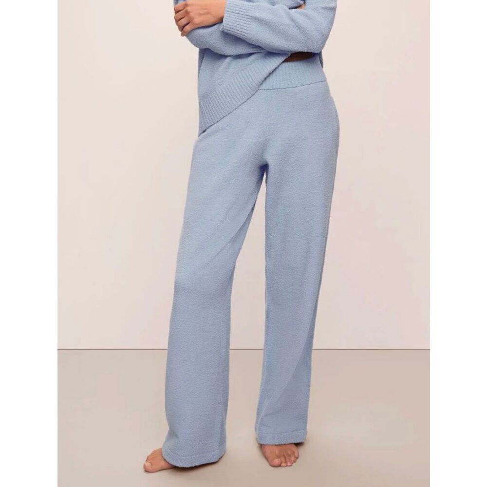Eberjey Recycled Boucle Relaxed Fit Pant XS in Wedgewood Blue